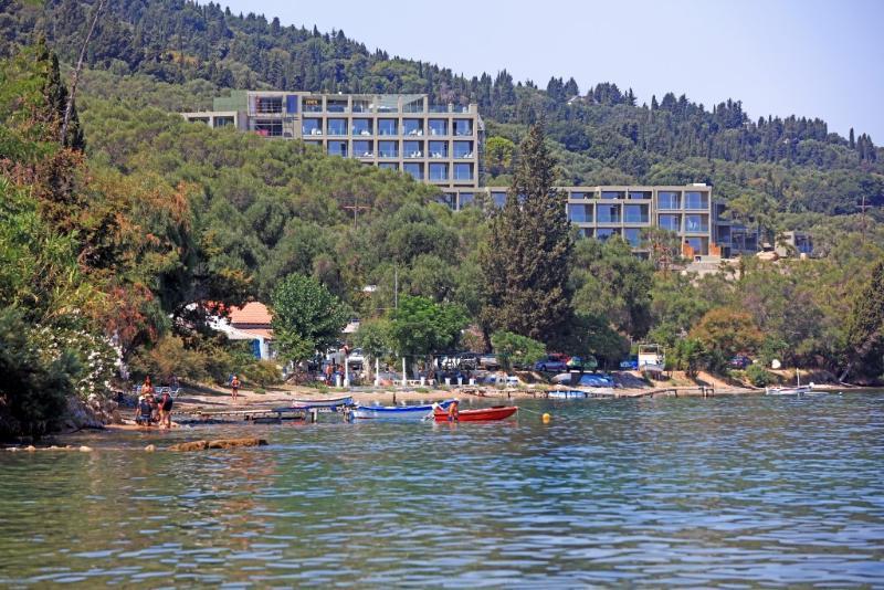 Kairaba Mythos Palace - Adults Only Kouspades ภายนอก รูปภาพ View of the hotel from the sea